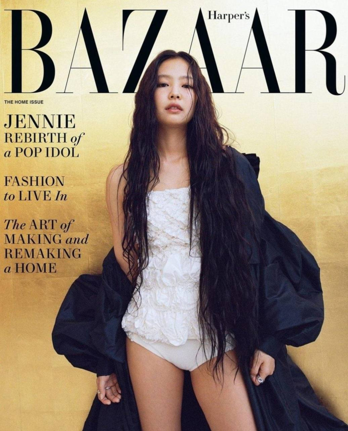 Jennie xuất hiện trên bìa tạp chí Harper's Bazaar Mỹ số tháng 10/2024...