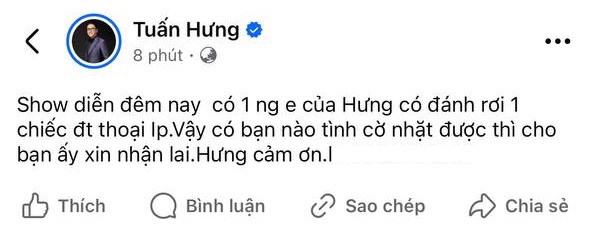   Tuấn Hưng đăng đàn về sự cố chỉ sau ít phút kết thúc đêm liveshow Anh Em Kết Đoàn   