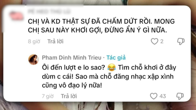 Minh Triệu đáp trả căng khi bị netizen mỉa mai lợi dụng tên tuổi Kỳ Duyên