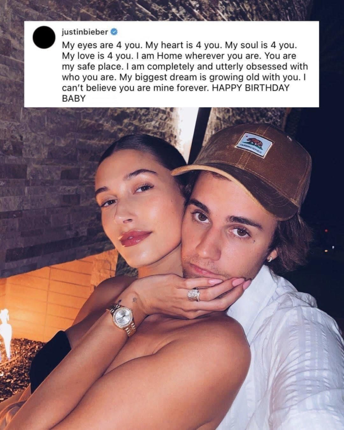 Tình yêu của Justin và Hailey đang gây sốt ngay lúc này