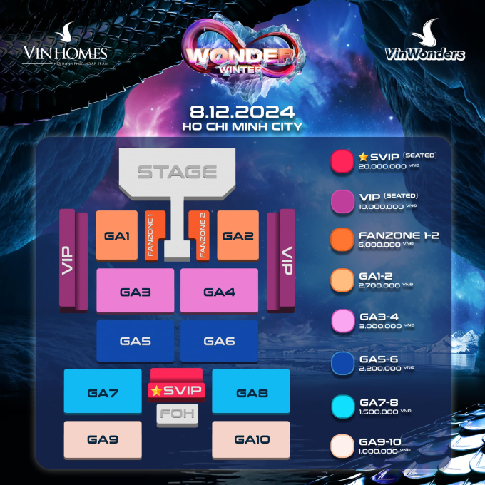 Seatmap đa dạng