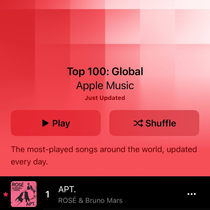 iọng ca chính BLACKPINK trở thành nghệ sĩ Kpop đầu tiên trong lịch sử đạt #1 Apple Music Daily Toàn cầu