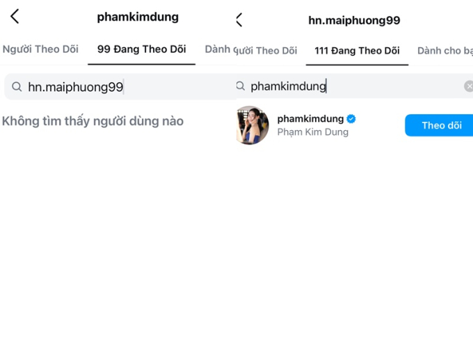 Mai Phương bị bà Phạm Kim Dung hủy theo dõi sau khi rời công ty 