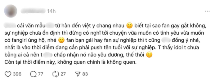 Fan tranh cãi idol lộ chuyện hẹn hò: Sự nghiệp chưa ổn định đừng nghĩ tới chuyện vừa có tình yêu vừa có fangirl ủng hộ