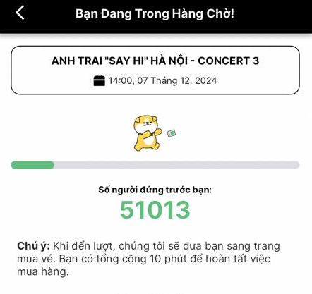 Có tới hơn 50 nghìn người xếp hàng chờ mua vé concert Anh Trai Say Hi 