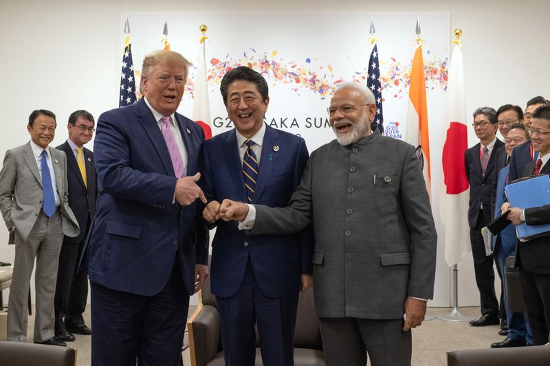 Ba nhà lãnh đạo của Mỹ, Nhật Bản và Ấn Độ.