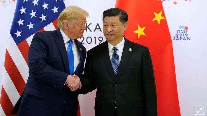 Tổng thống Donald Trump và Chủ tịch Tập Cận Bình tại G20.