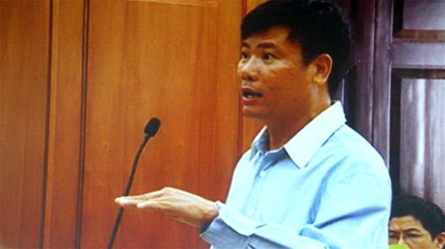 Ông Trương Duy Nhất tại phiên tòa phúc thẩm ngày 26/6/2014.