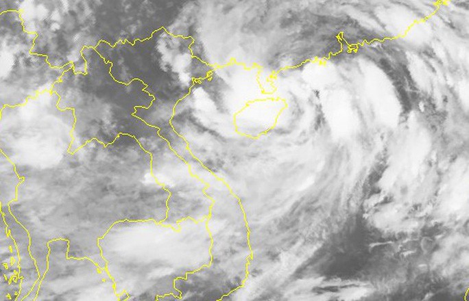   Hình ảnh mây vệ tinh của bão số 3 - Nguồn: Theo Trung tâm Dự báo khí tượng thủy văn quốc gia.  