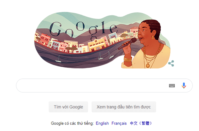 Cesária Évora là ai mà được Google Doodle vinh danh?
