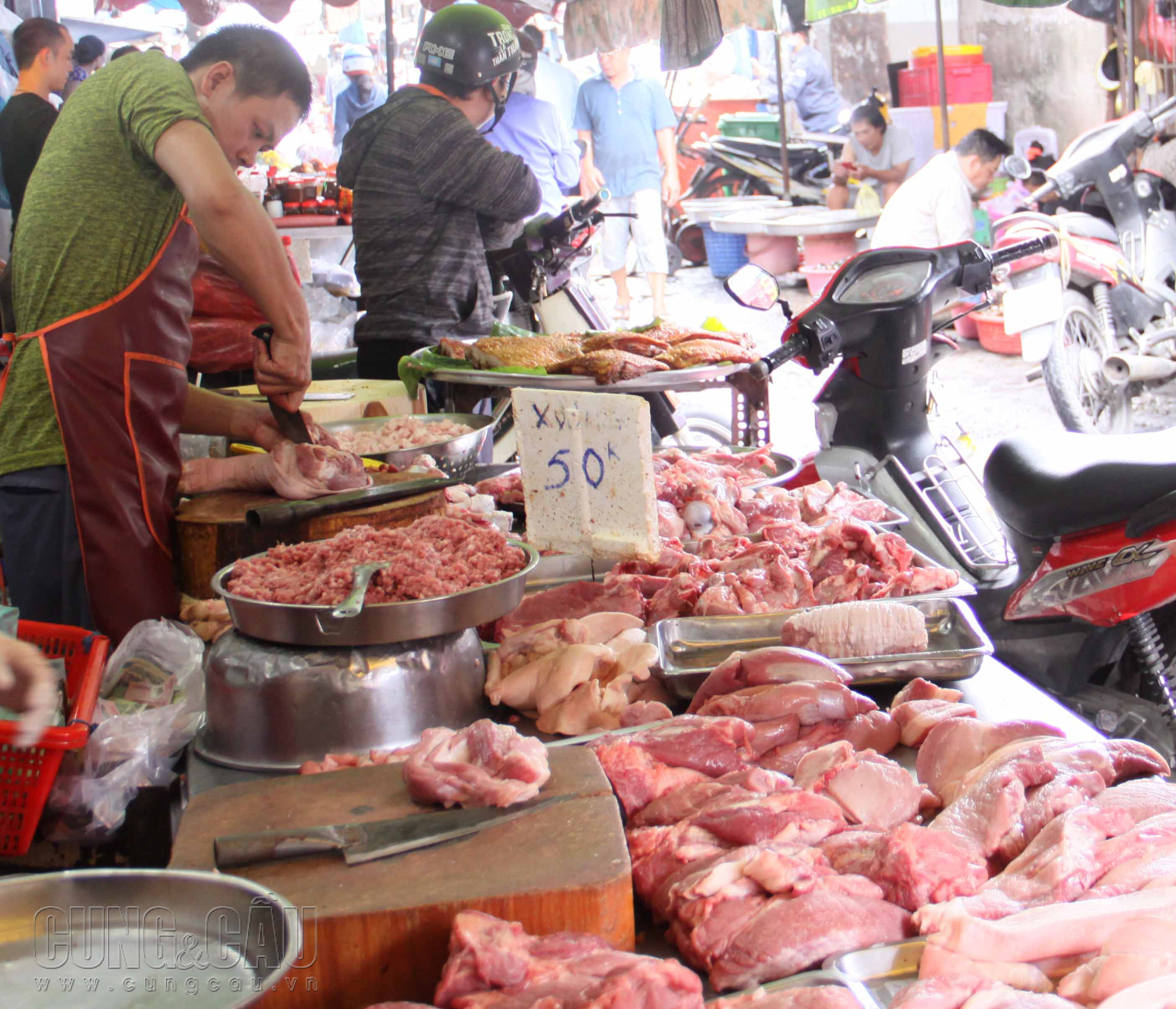 Giá thịt heo bán lẻ có thể tăng cao vào dịp tết nguyên đán năm nay.