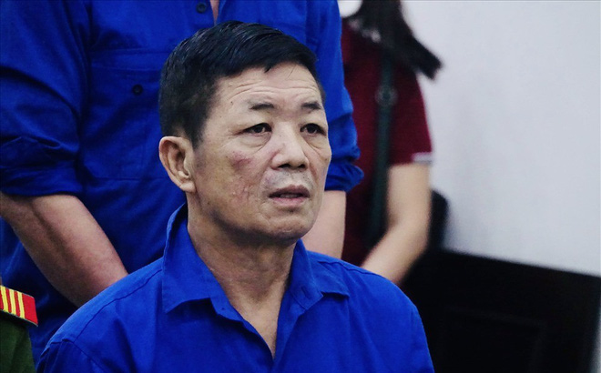 Nguyễn Kim Hưng tại phiên tòa sơ thẩm.  