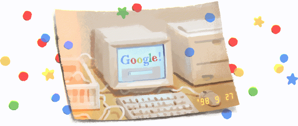   Hình ảnh Doodle nhân dịp sinh nhật Google lần thứ 21. Ảnh: Google Doodle  