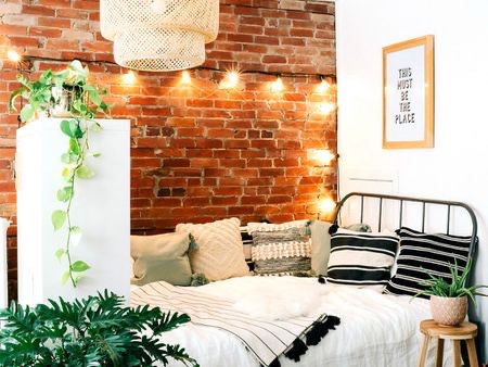 Biến tấu phòng ngủ trở nên tuyệt vời hơn bằng kiểu trang trí tường gạch