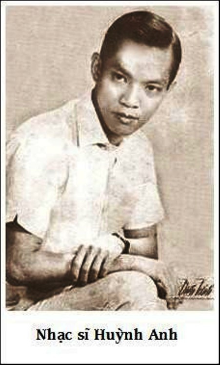 Nhạc sĩ Huỳnh Anh thời trẻ.