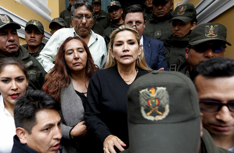 Năm 2010, bà Anez là thượng nghị sĩ đại diện cho khu hành chính Beni. Khi đó, bà tham gia đảng Kế hoạch Tiến bộ vì Bolivia - Hội tụ quốc gia (PPB-CN), một liên minh cánh hữu và cũng là phe chính trị có quan điểm đối lập với chính quyền của Morales trong quốc hội từ sau cuộc bầu cử năm 2009.