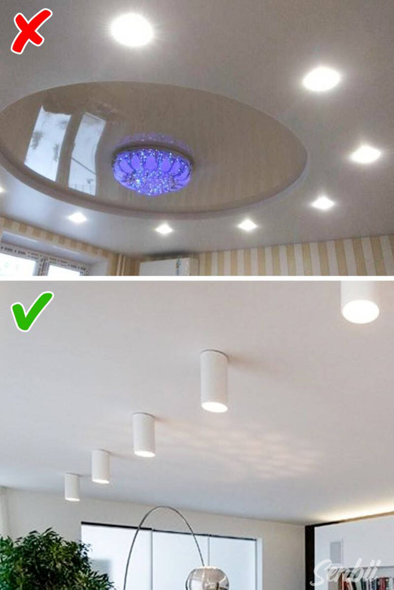 Sử dụng đèn bàn, đèn sàn hoặc đèn chùm đơn trên trần nhà để thắp sáng đang là những xu thế của hiện tại.