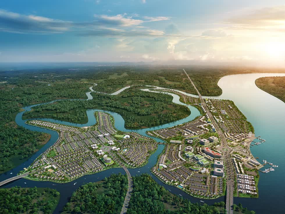 Aqua City có diện tích lên đến hơn 600 ha với hơn 70% diện tích dự án được dành cho mảng xanh và tiện ích nội khu.