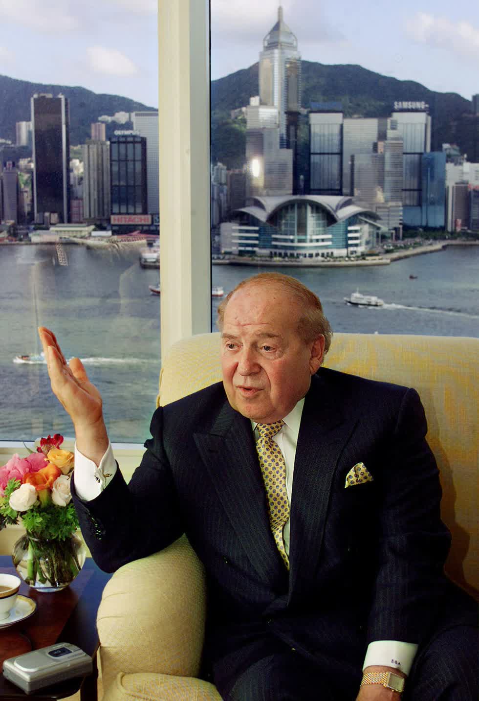 Ông Sheldon Adelson tại Hồng Kông. Ông đã xây dựng một đế chế sòng bạc trải dài từ Las Vegas đến châu Á. Ảnh: Reuters