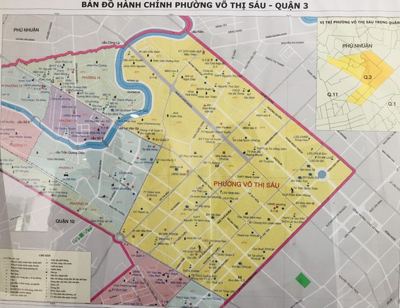 Bản đồ của phường Võ Thị Sáu. Ảnh: SGGP
