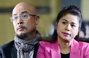 Ông Đặng Lê Nguyên Vũ và bà Lê Hoàng Diệp Thảo tại tòa hồi tháng 8/2019.