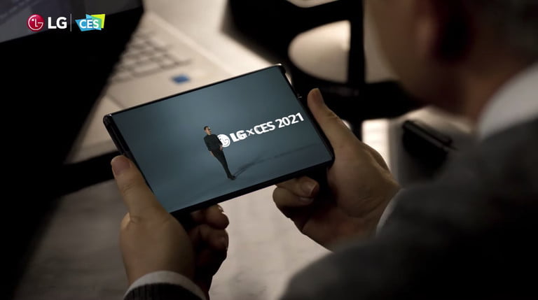 LG hé lộ smartphone màn hình cuộn LG Rollable tại CES 2021