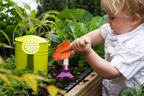 Việc làm vườn ngoài giúp bé đỡ chán, cũng giúp mang đến cho trẻ những kỹ năng sống có giá trị thực sự cho phát triển nhân cách.