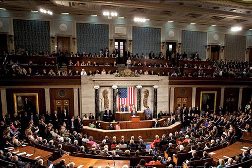 Toàn cảnh một phiên họp của Hạ viện Mỹ tại Washington DC.
