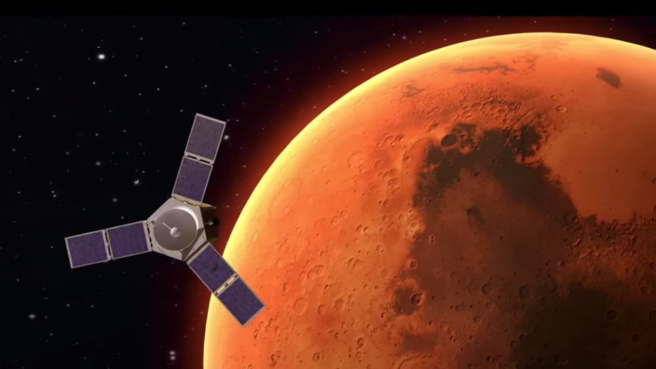   Tàu Hope Mars của Các tiểu vương quốc Ả rập thống nhất (UAE). Ảnh: Space Watch   