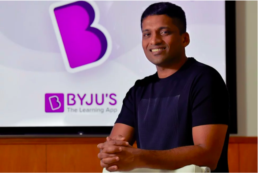   Byju Raveendran, người sáng lập Byju’s, công ty khởi nghiệp công nghệ giáo dục có trụ sở tại Bangalore.  