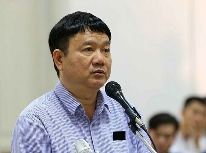 Ông Đinh La Thăng trong lần ra tòa tại Hà Nội năm 2018. Ảnh: TTXVN