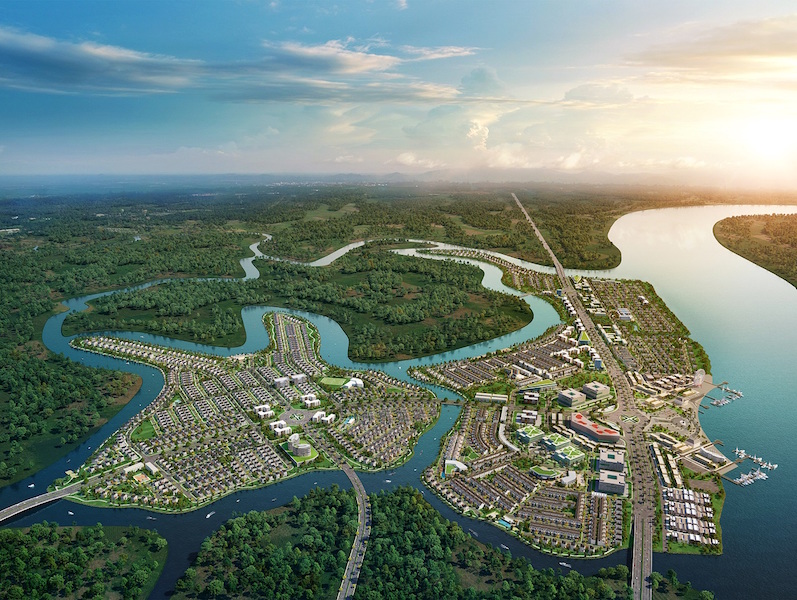 Dự án Aqua City với quy mô hơn 600ha được phát triển theo mô hình đô thị sinh thái thông minh.