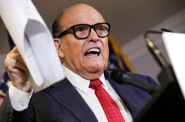 Ông Rudy Giuliani, luật sư của Tổng thống Donald Trump. Ảnh: Reuters