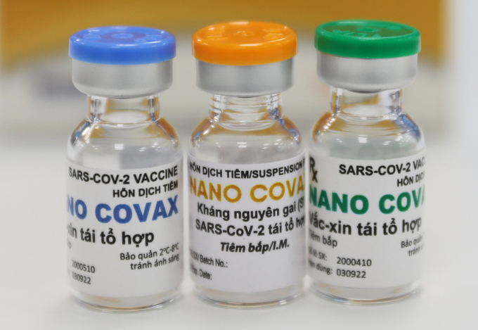 Vaccine thành phẩm của Nanogen có tên Nanocovax, chia thành ba hàm lượng gồm 25 mg, 50 mg và 75 mg. Ảnh: Quỳnh Trần.