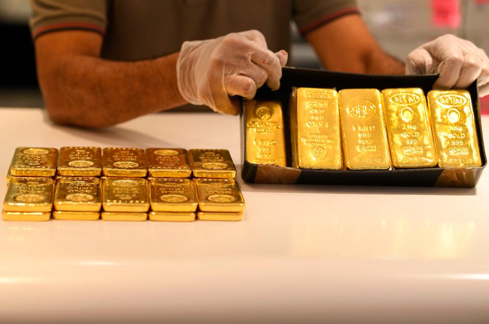 Giá vàng đang ở mức cao nhất trong vòng một tháng qua  