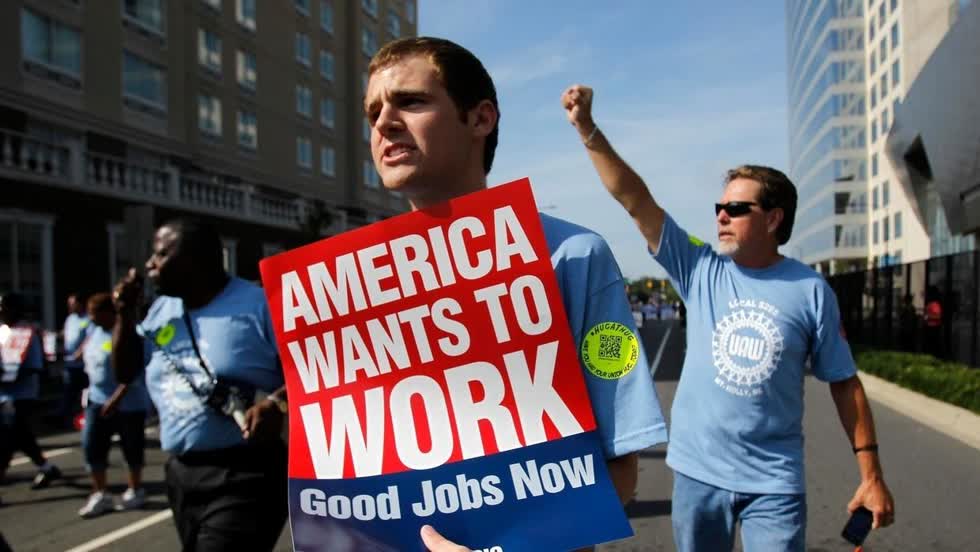 Mỹ đang phải đối mặt với tình trạng thất nghiệp đáng báo động. Ảnh: RFI.