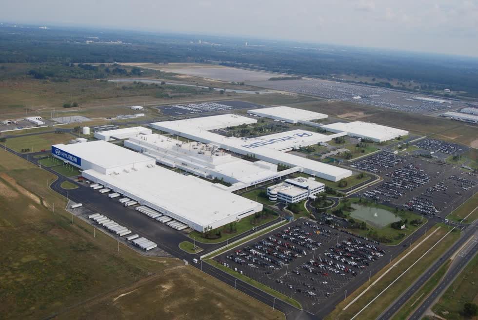 Quang cảnh nhà máy Hyundai Alabama.