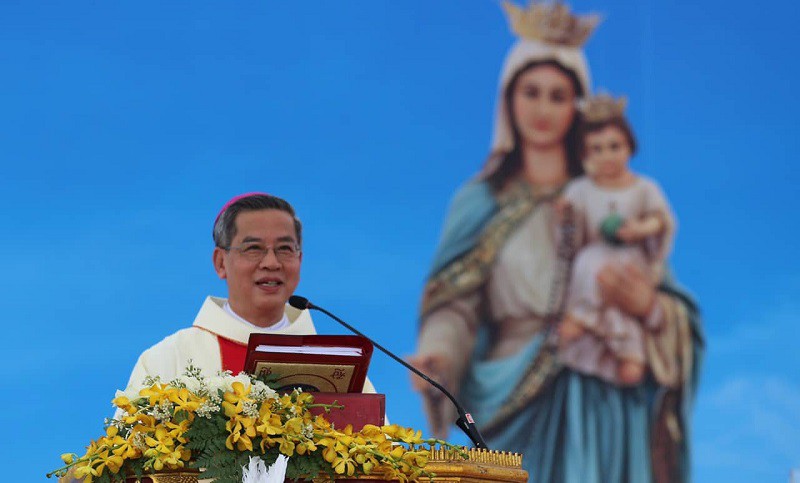 Đức Cha Giuse Nguyễn Năng, Tổng Giám mục Tổng giáo phận TP.HCM. ẢNH:GHCGV. 