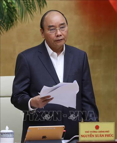 Thủ tướng Nguyễn Xuân Phúc phát biểu khai mạc phiên họp. Ảnh: TTXVN.