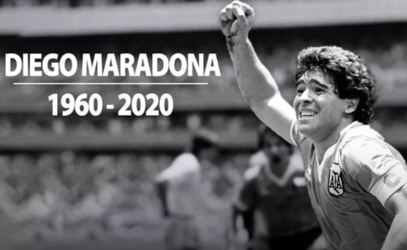 Danh thủ Diego Maradona. Ảnh: TL