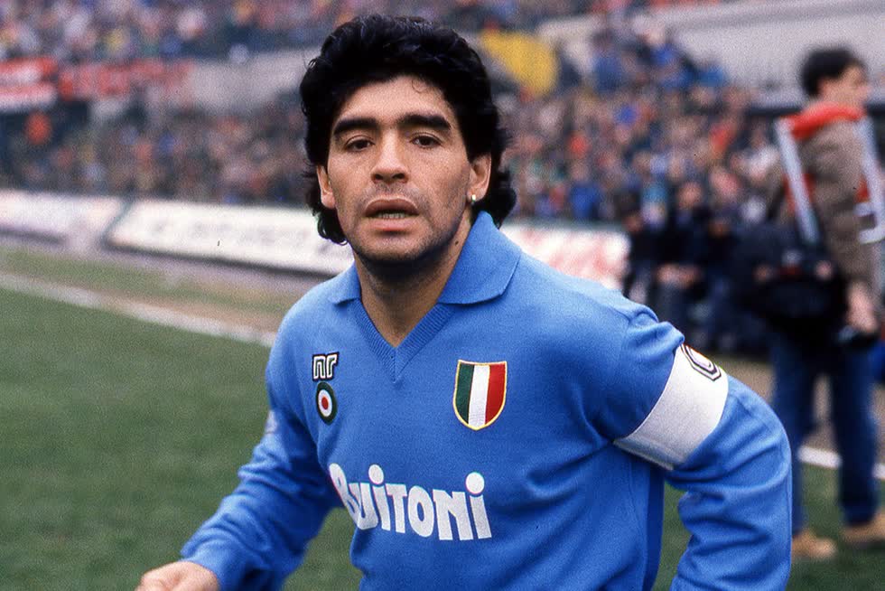 Maradona những năm 80. Ảnh: Getty
