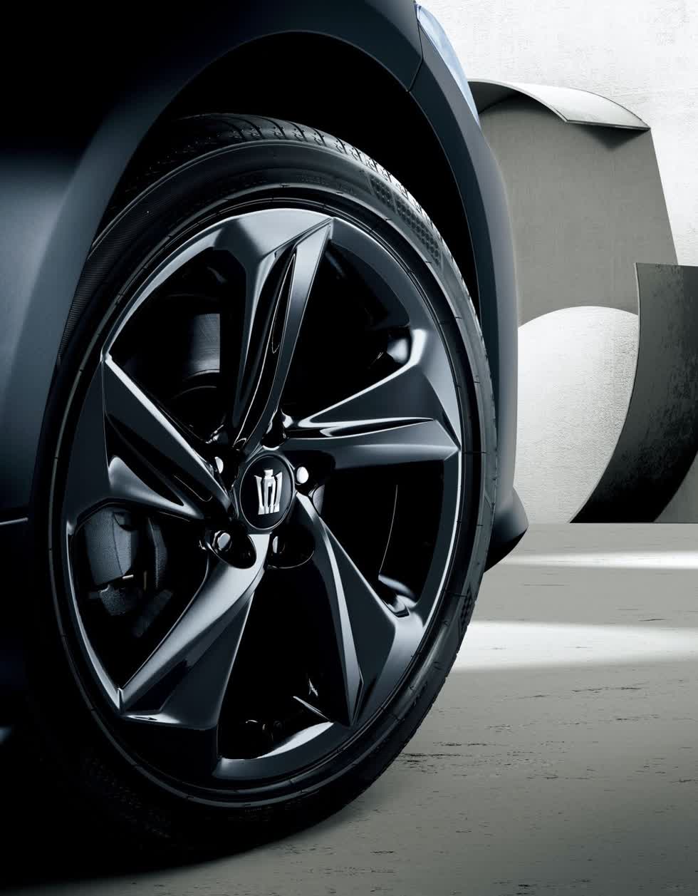 Bộ vành 18 inch màu đen của Toyota Crown Limited 2020.