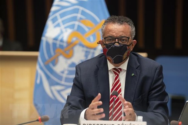 Tổng giám đốc Tổ chức Y tế thế giới (WHO) Tedros Adhanom Ghebreyesus phát biểu tại Geneva, Thụy Sĩ, ngày 5/10. Ảnh: AFP/TTXVN