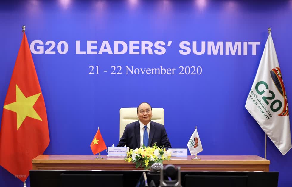 Thủ tướng Nguyễn Xuân Phúc tham dự Hội nghị thượng đỉnh G20. Ảnh: TTXVN