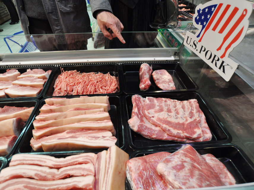   Giá thịt lợn trên thị trường vẫn ở mức cao.  