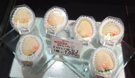 Tại Nhật Bản, dâu Bạch Tuyết được bán với giá 1.080 yên (khoảng 240.000 đồng) mỗi quả, trọng lượng lớn nhất khoảng 50 gram.