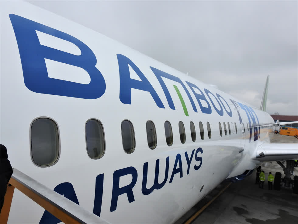 Tàu bay Boeing 787-9 Dreamliner của Bamboo Airways. Ảnh: Kinh tế & Tiêu dùng