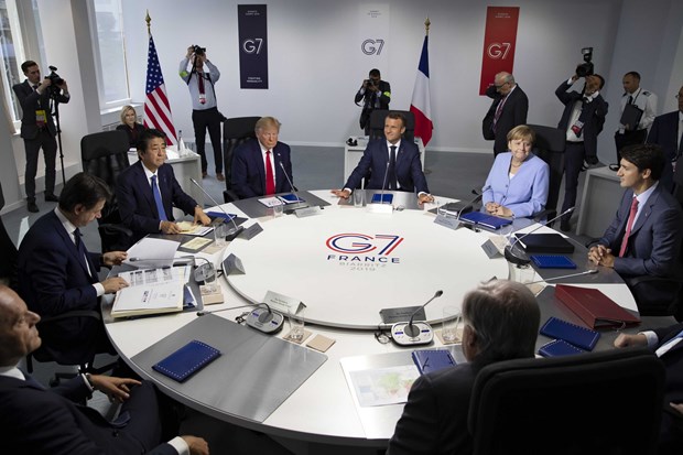 Một hội nghị của nhóm G7 hồi năm 2019. Ảnh: AP