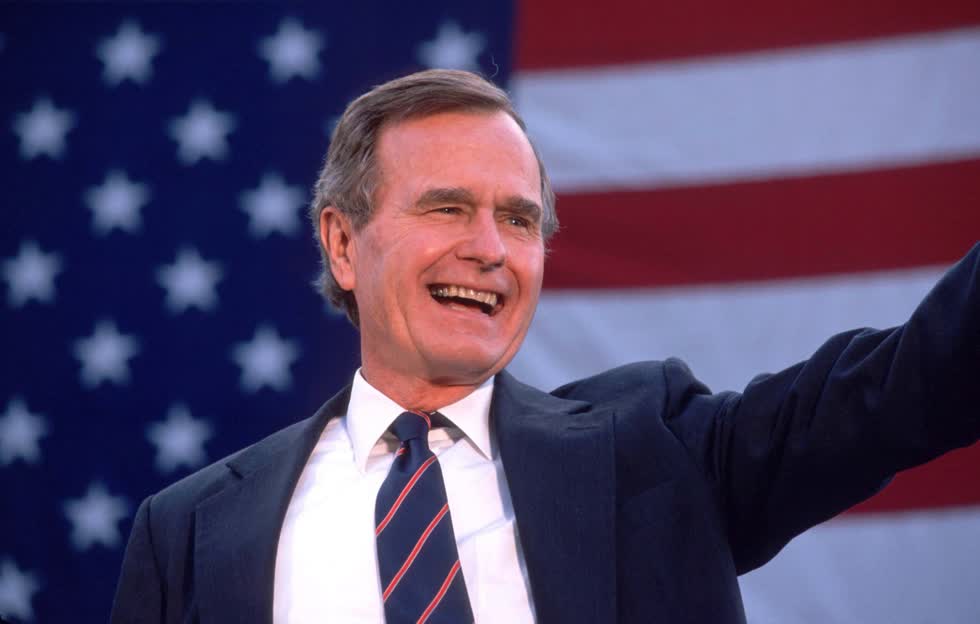 Tổng thống George Herbert Walker Bush. Ảnh: Getty