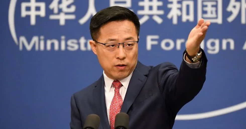 Người phát ngôn Bộ Ngoại giao Trung Quốc Tiệu Lập Kiên (Zhao Lijian).